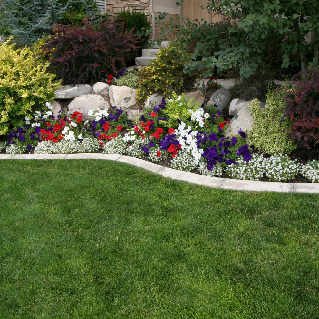 residential landscaping with erosion control