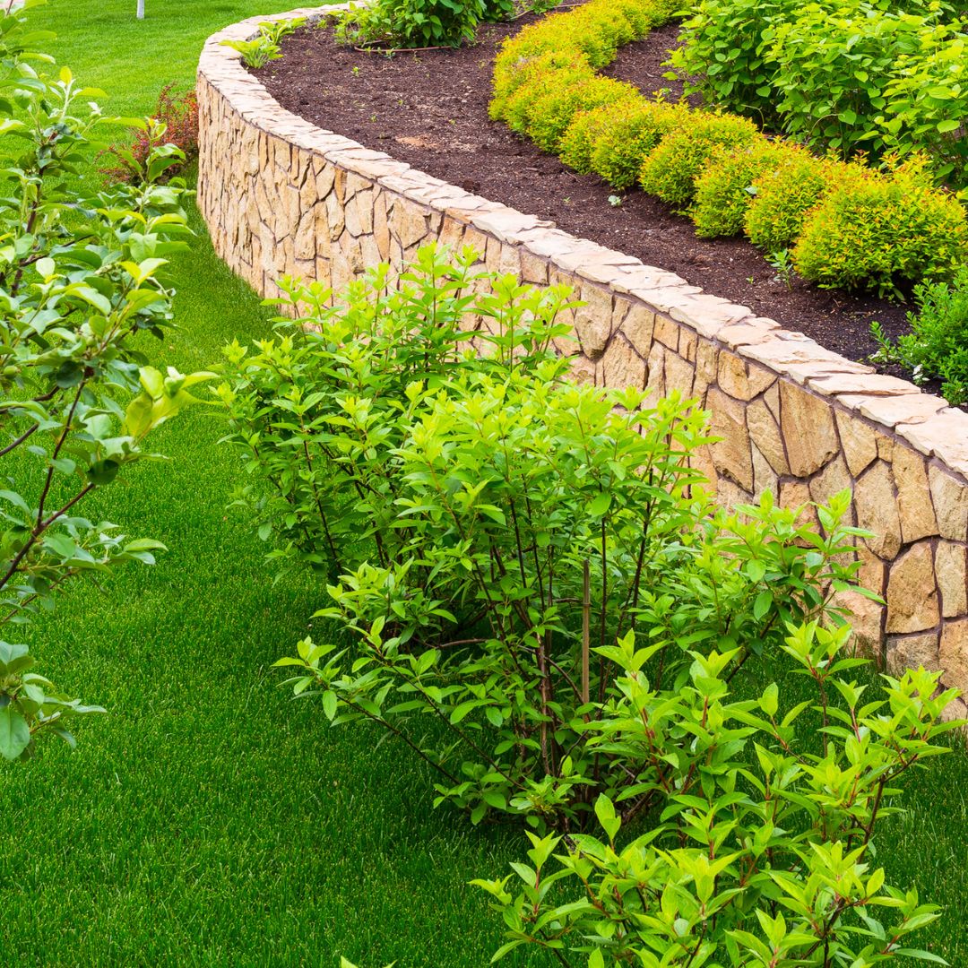 erosion control with retaining wall