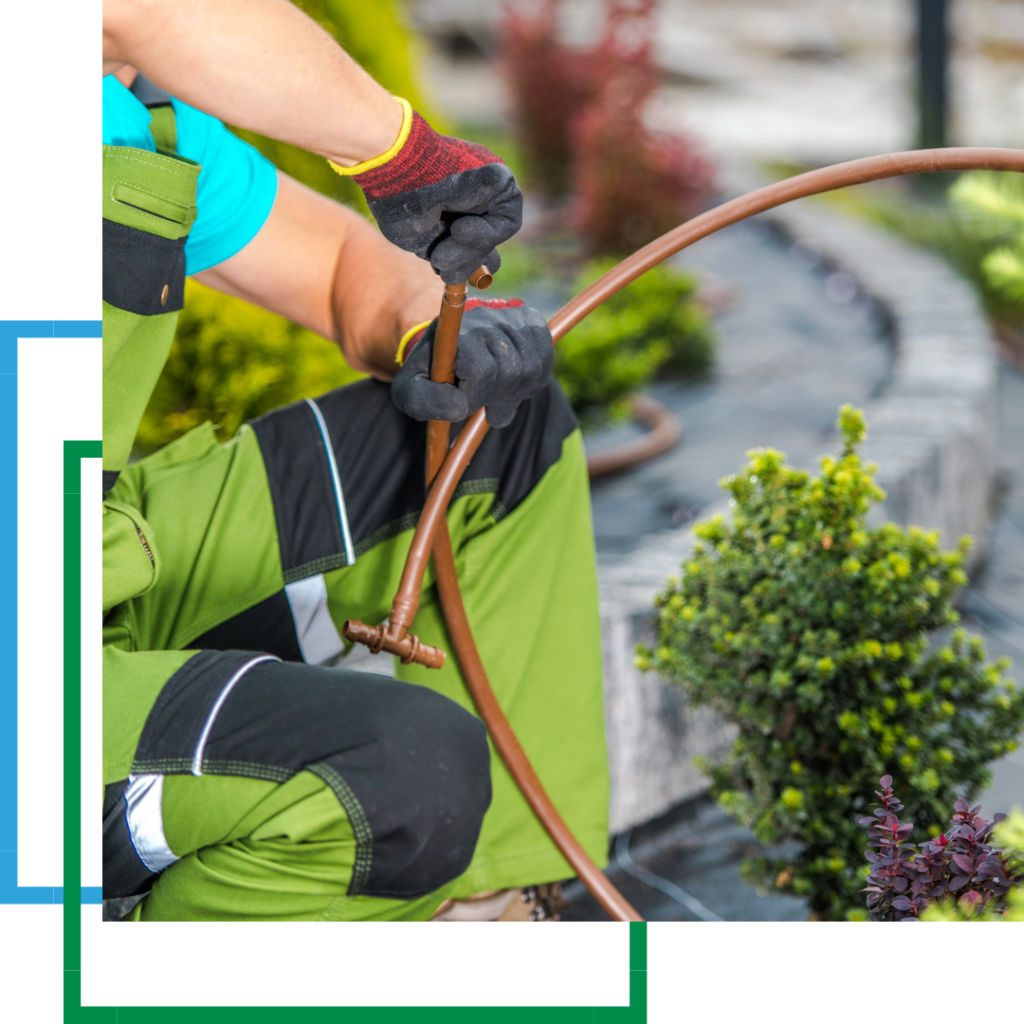 fixing an irrigation line